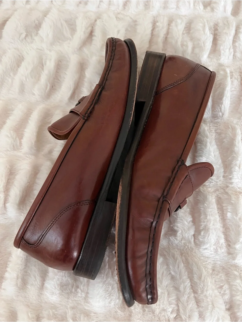 Cole Haan Vintage Mahogany Leather Bit Loafers Size 9